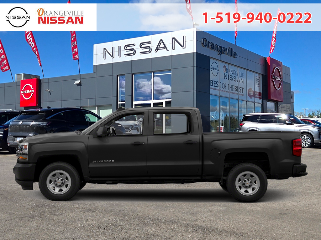 Black 2017 Chevrolet Silverado 1500 Pickup Truck Four-Wheel Drive Automatic