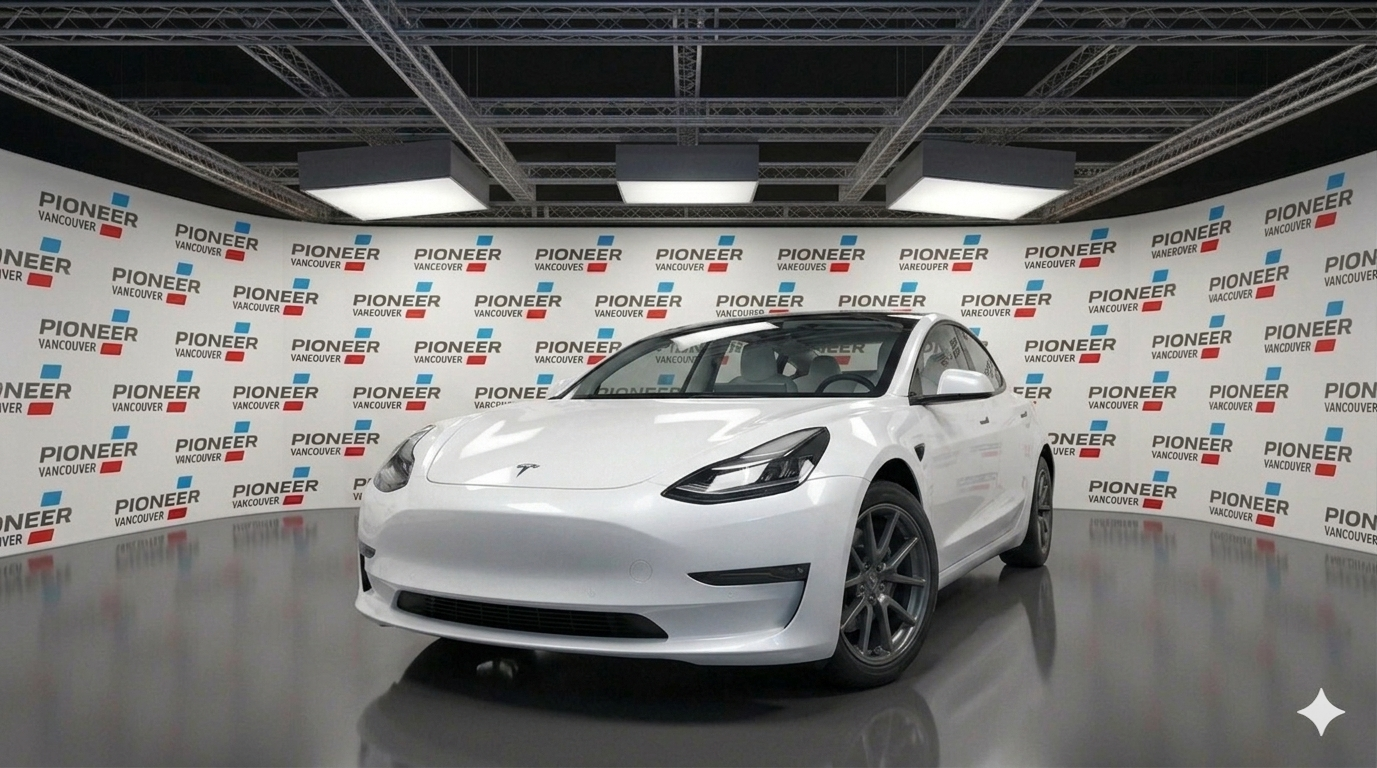 Pearl White Multi-Coat 2021 Tesla Model 3 Sedan Rear-Wheel Drive Automatic