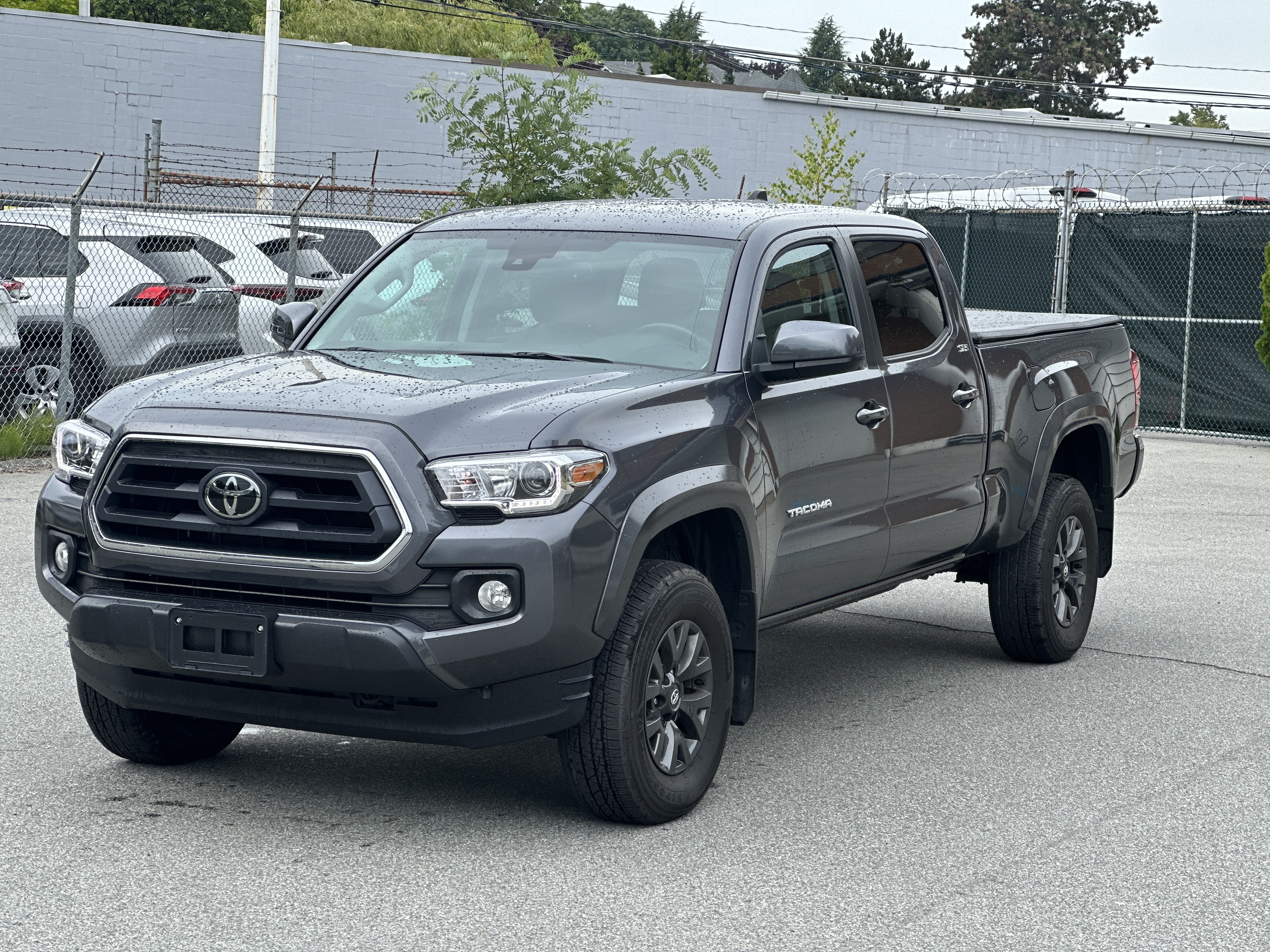 Gray (Magnetic Grey Metallic) 2023 Toyota Tacoma Pickup Truck Four-Wheel Drive Automatic