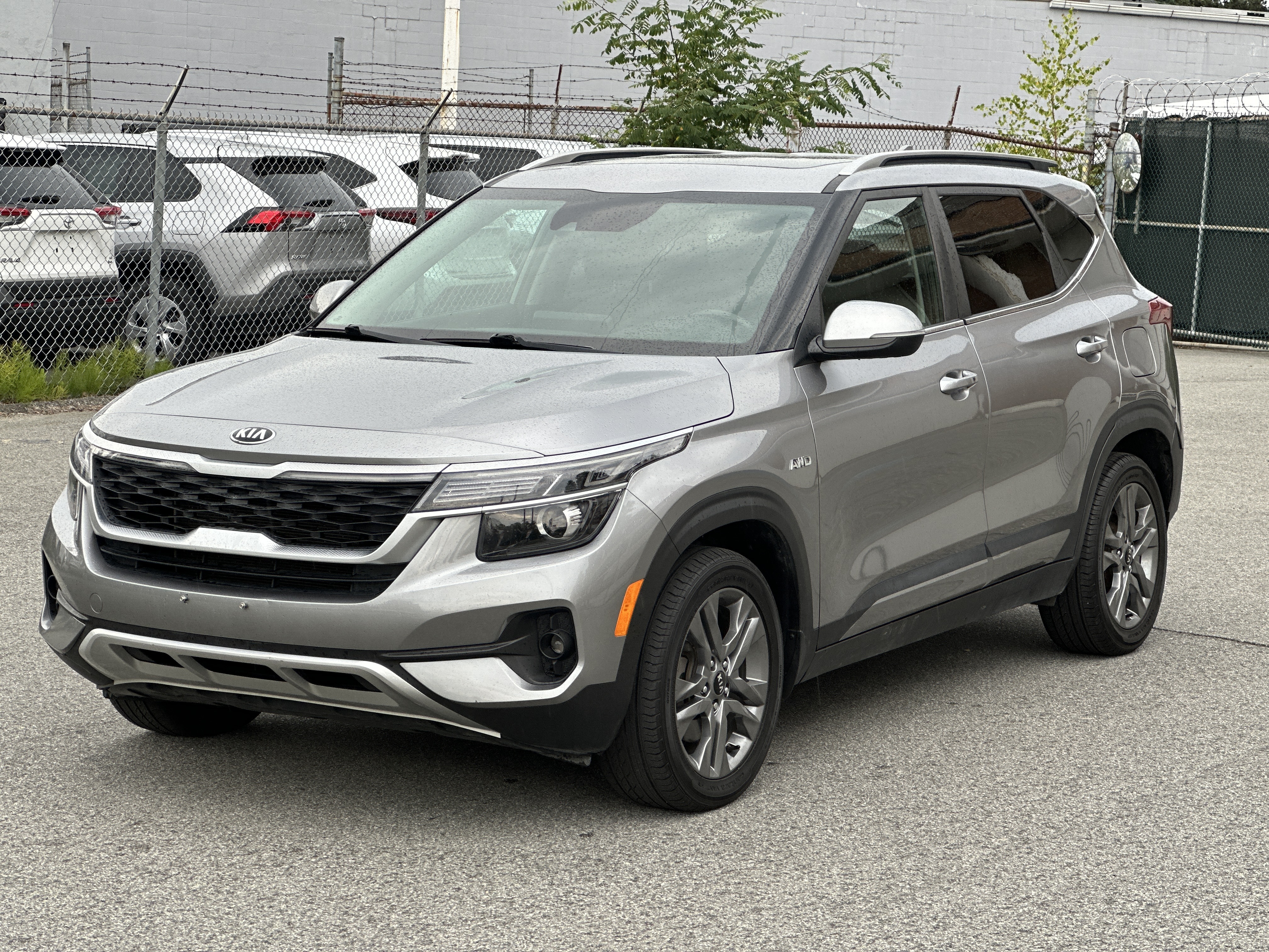 Gray (Steel Grey) 2021 Kia Seltos SUV / Crossover All-Wheel Drive Automatic