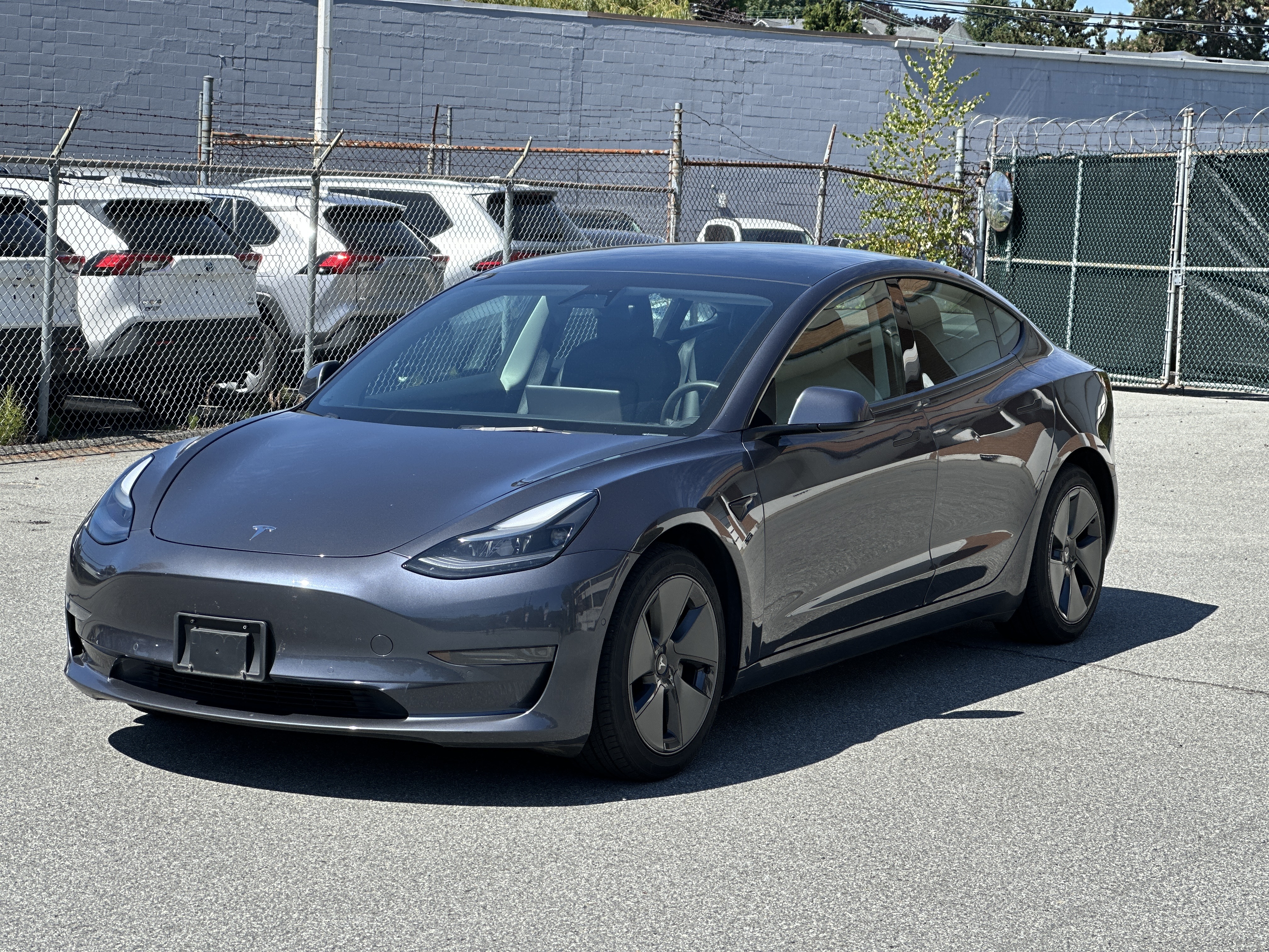 Pearl White Multi-Coat 2021 Tesla Model 3 Sedan Rear-Wheel Drive Automatic