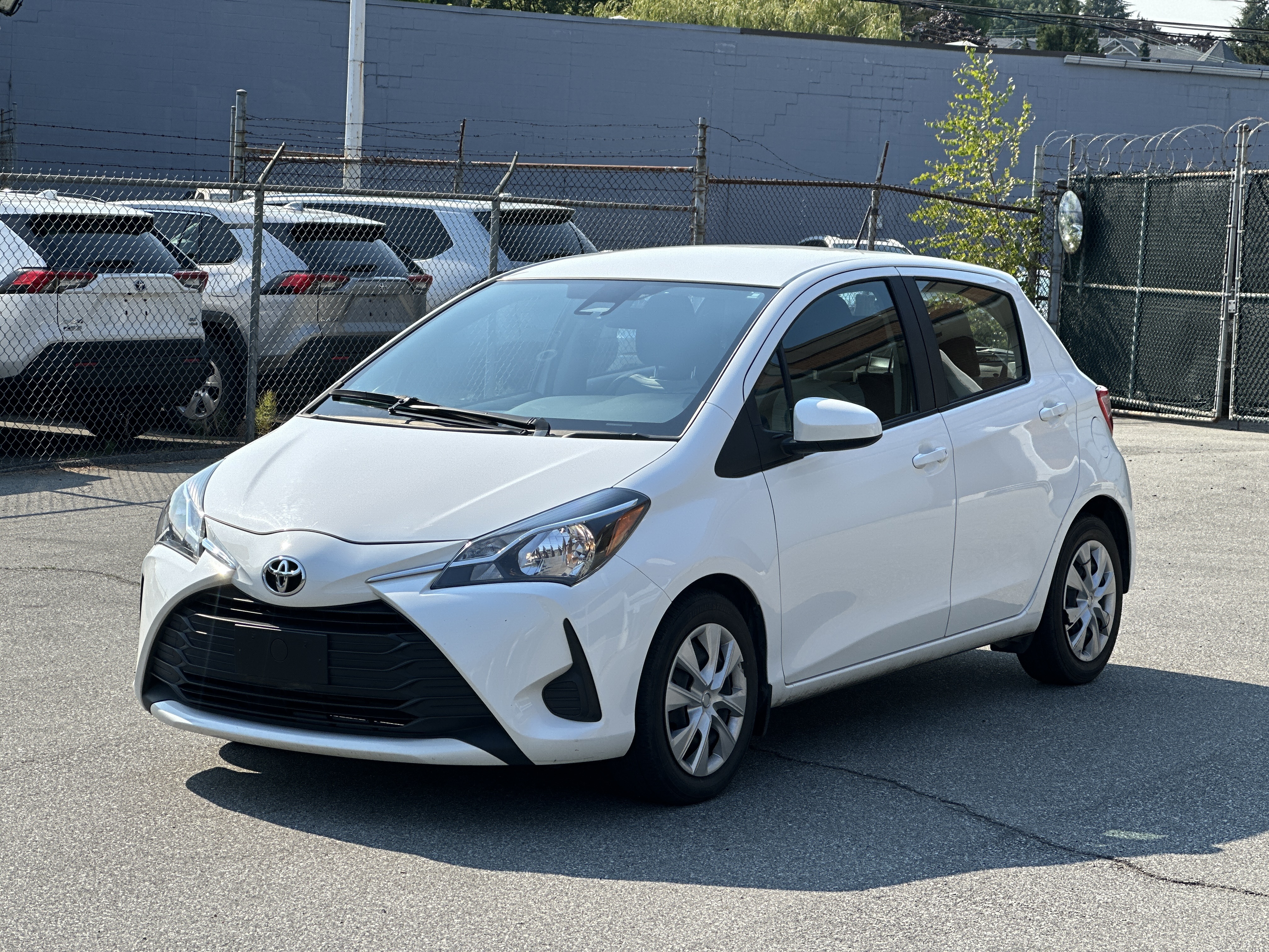 Alpine White 2019 Toyota Yaris Hatchback Automatic