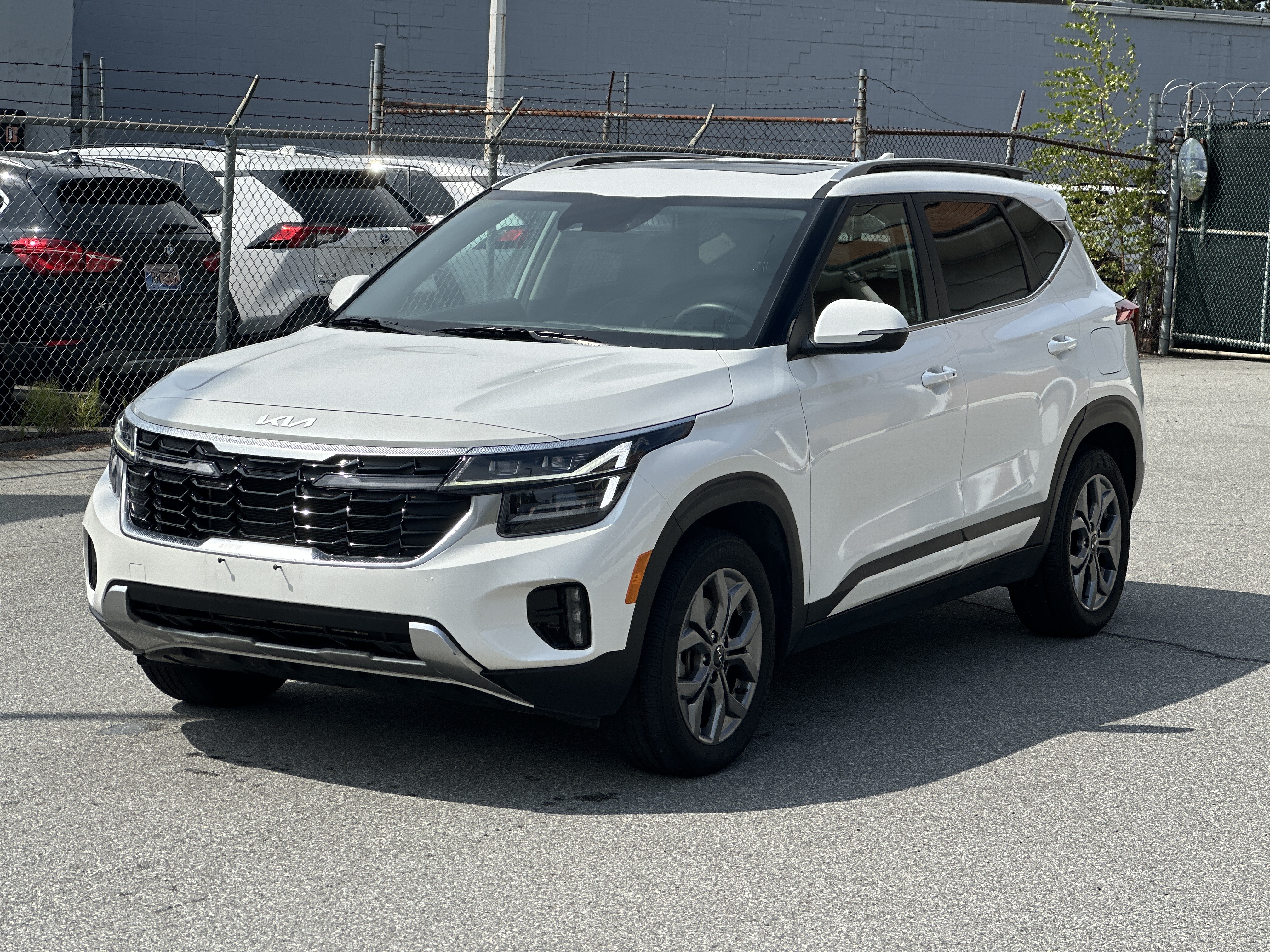 Snow White Pearl 2025 Kia Seltos SUV / Crossover All-Wheel Drive Automatic