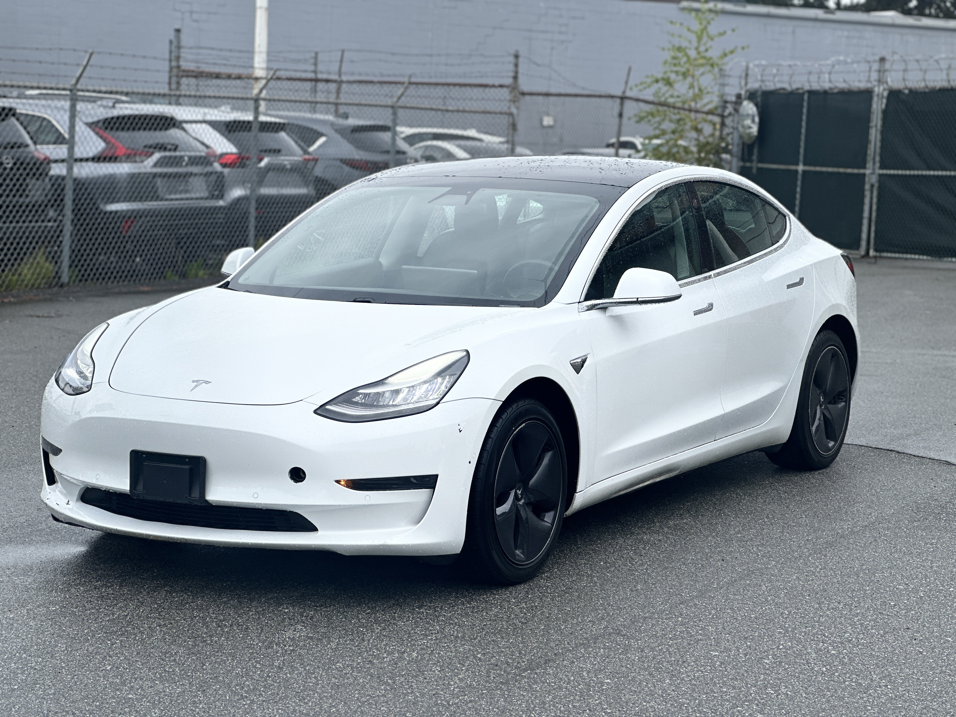 Pearl White Multi-Coat 2020 Tesla Model 3 Sedan Rear-Wheel Drive Automatic