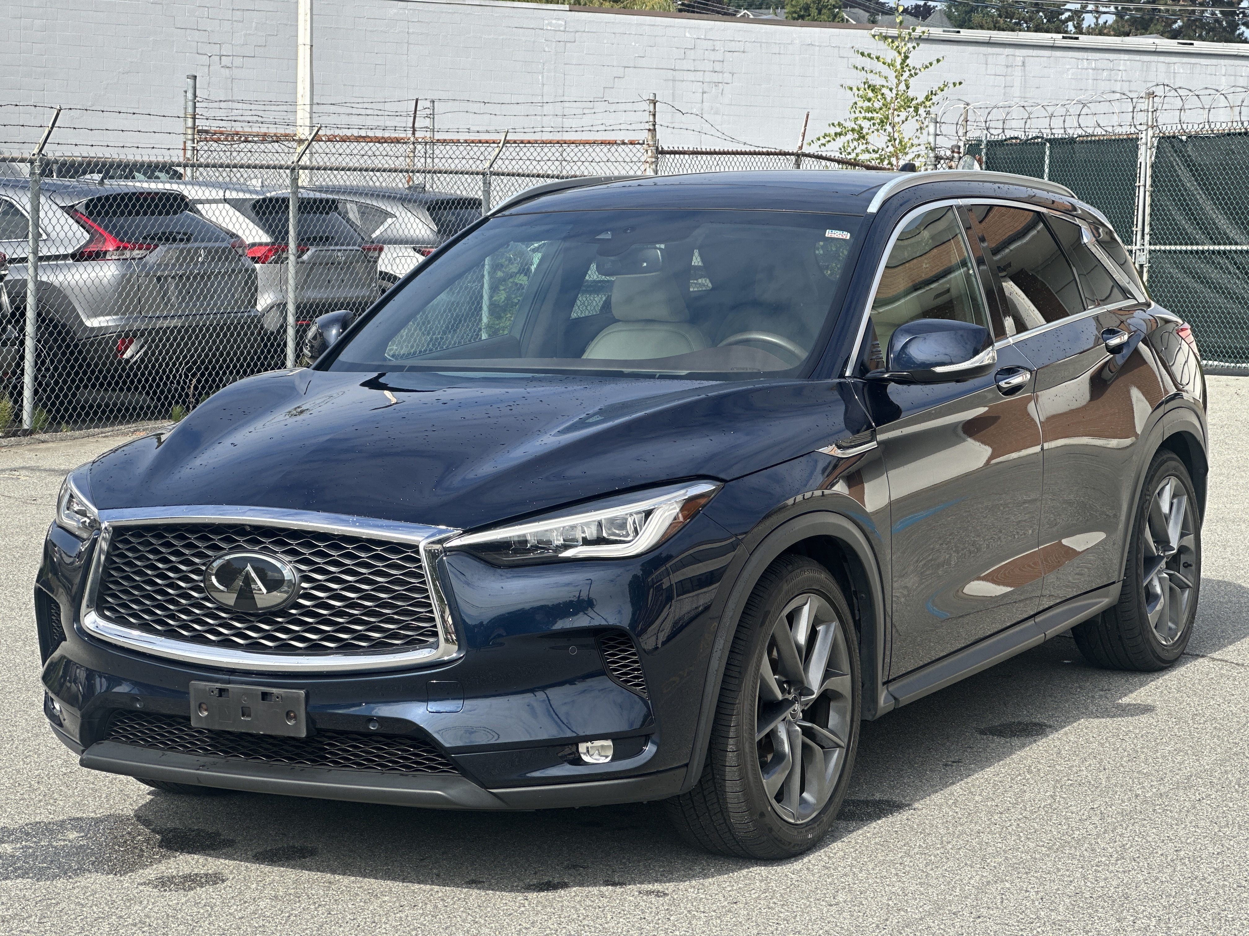 Hermosa Blue Metallic 2019 INFINITI QX50 SUV / Crossover All-Wheel Drive Automatic