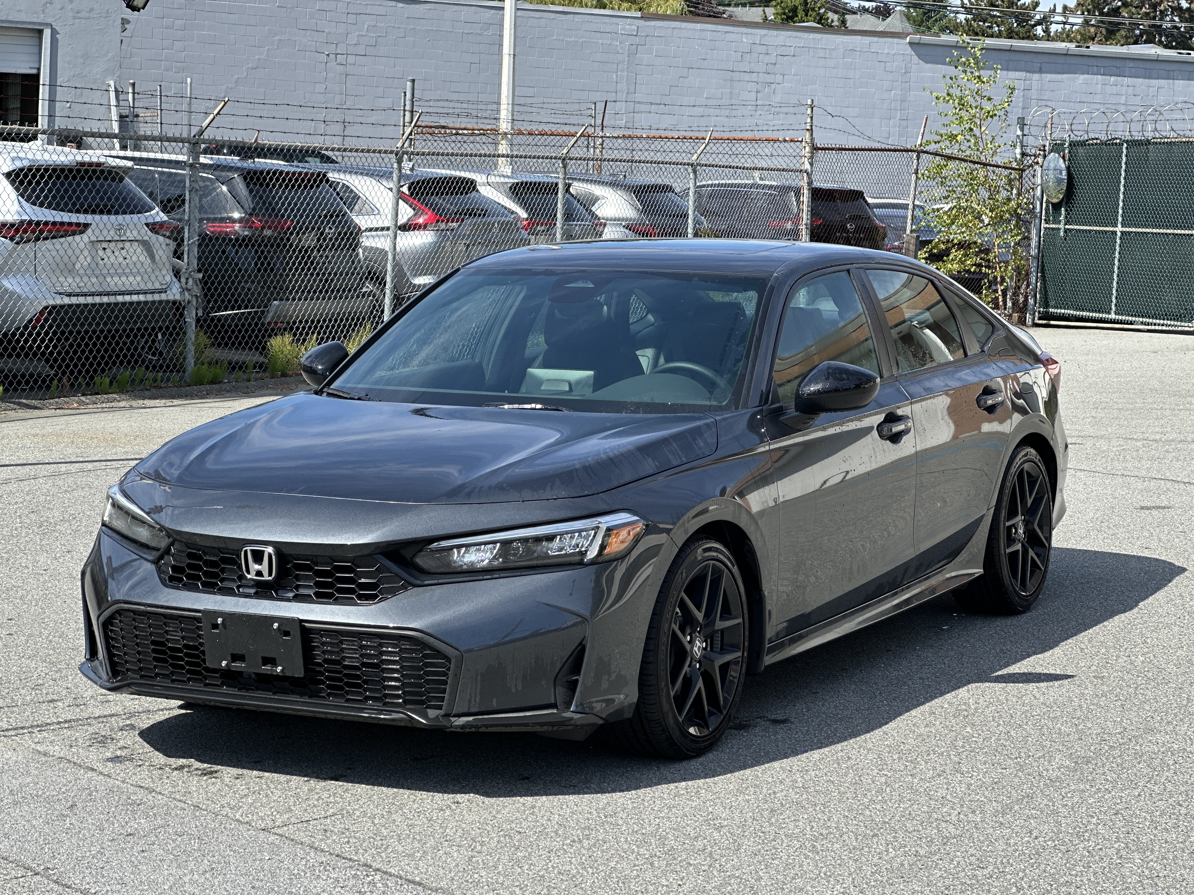 Gray (Meteoroid Grey Metallic) 2026 Honda Civic Sedan Front-Wheel Drive Automatic
