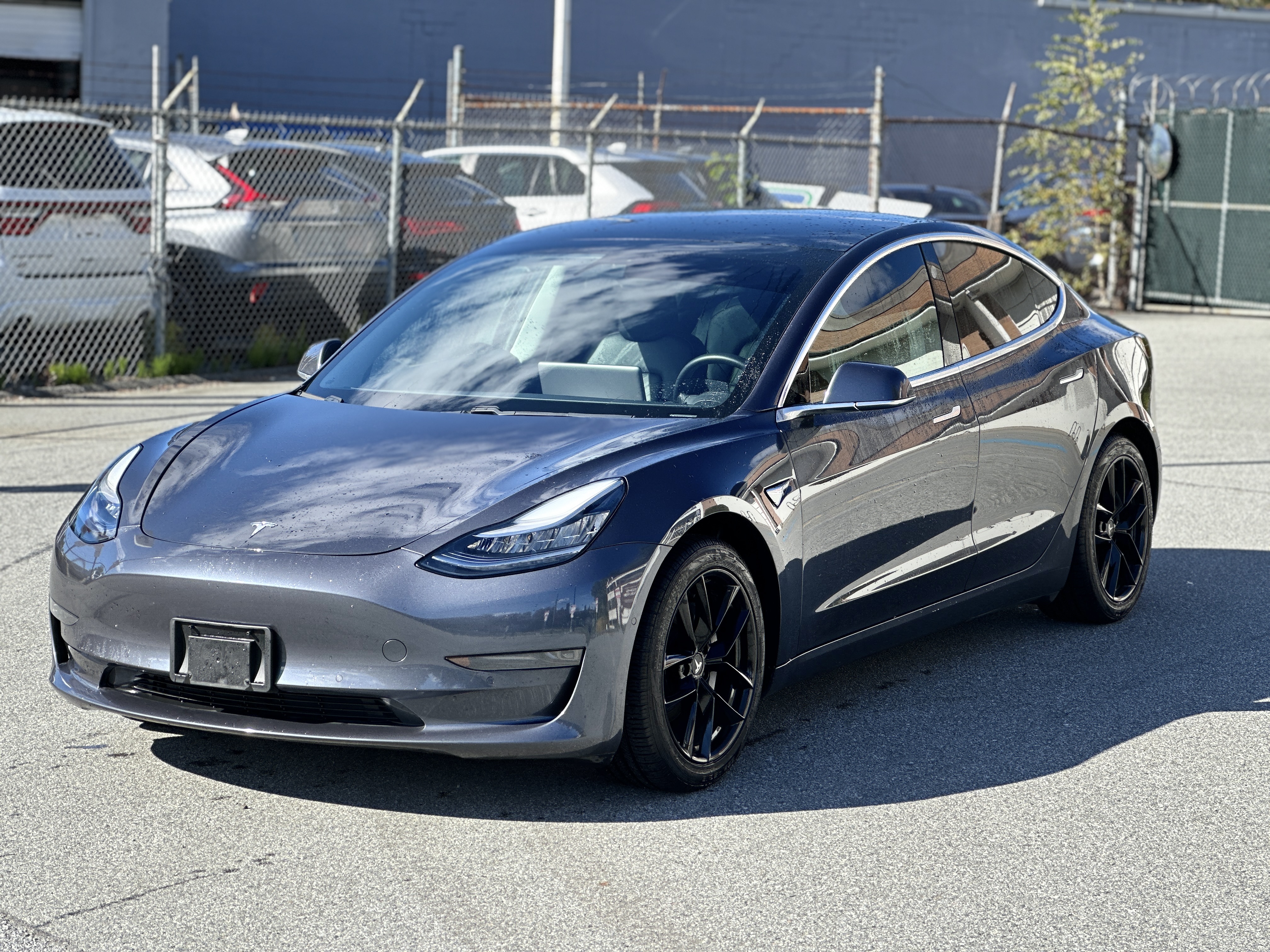 Gray 2020 Tesla Model 3 Sedan Rear-Wheel Drive Automatic